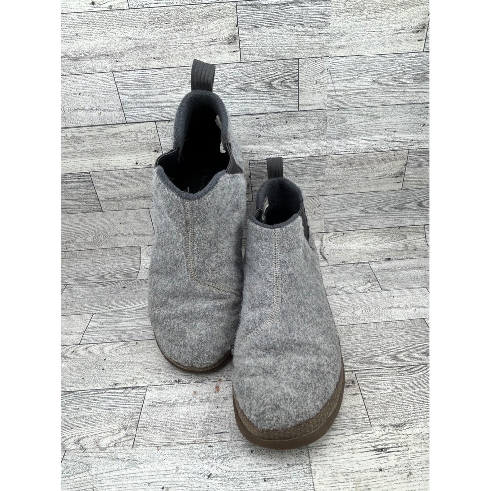 Chaco Revel Chelsea Gray Felted Slip‎ On Boots Women 9 JCH108910 LUVSEAT Footbed